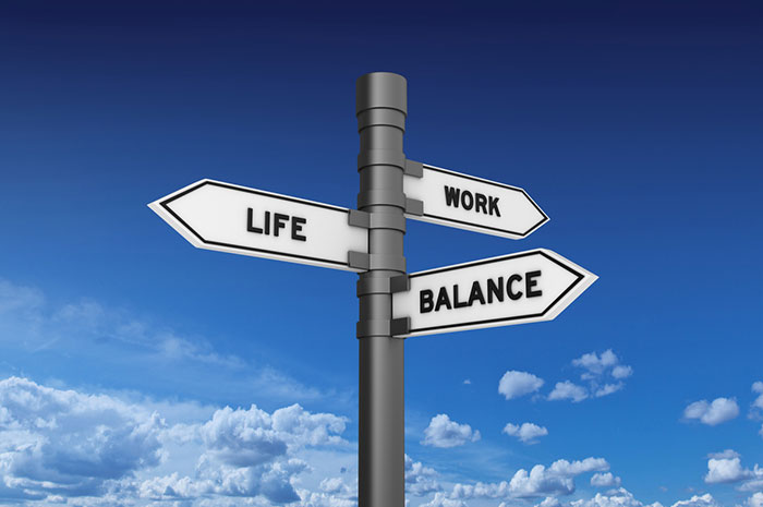 work life balance sign